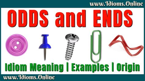 odds and ends meaning